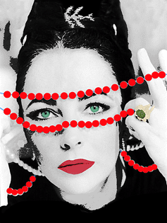 Elizabeth Taylor pop art partrait