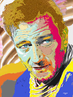 John Wayne pop art portait