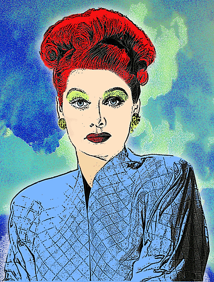 Lucille Ball  Pop Art Portrait