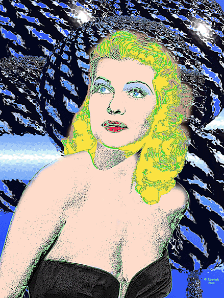 Rita Hayworth POP ART PORTRAIT 