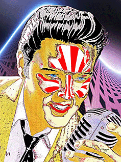 Elvis Presley pop art portrait