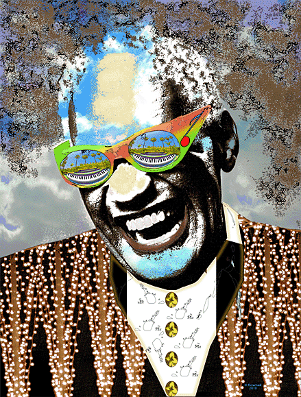 RAY CHARLES POP ART PORTRAIT 