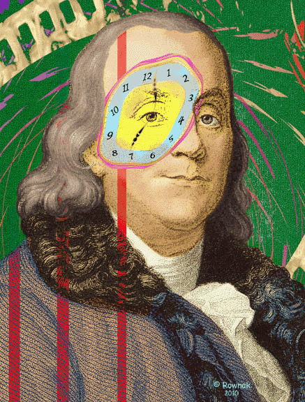 Ben Franklin Pop Art Portrait