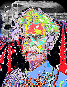 Mark Twain Pop Art Portrait