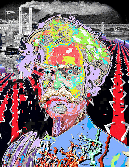 Mark Twain Pop Art Portrait