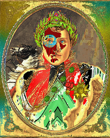 Napoleon Bonaparte Pop Art Portrait by Rownak