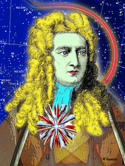 Issac Newton Pop Art Portrait