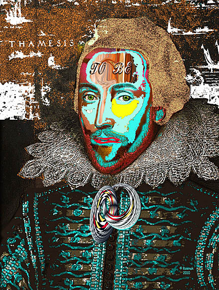 William shakespeare FAMOUS PEOPLE POP ART PORTRAIT by ROWNAK